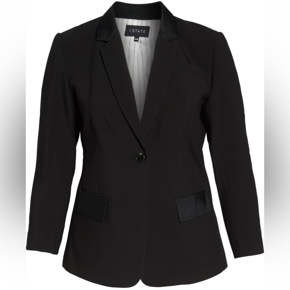1.STATE Classic Crepe Blazer
